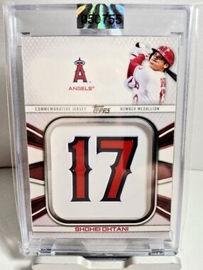 TOPPS Shohei Ohtani ROOKIE of the Year:  MVP JERSEY INVESTMENT CARD MINT Cond.